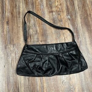 Y2k vintage Nine West Black leather mini shoulder bag